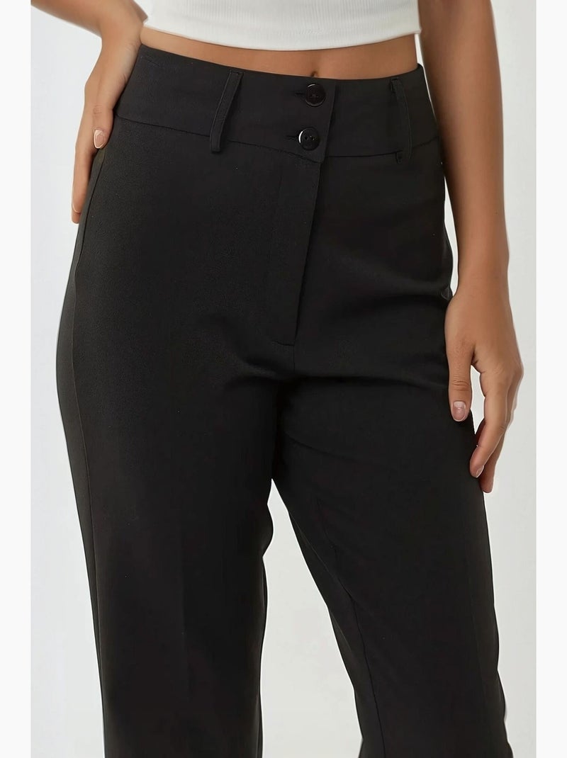 Pantaloni a zampa a vita alta hiccup Nero - Kiabi