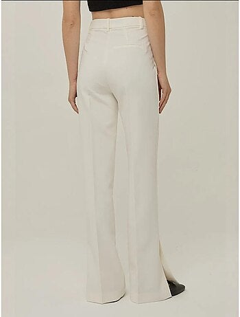 Pantaloni a zampa a vita alta Premium