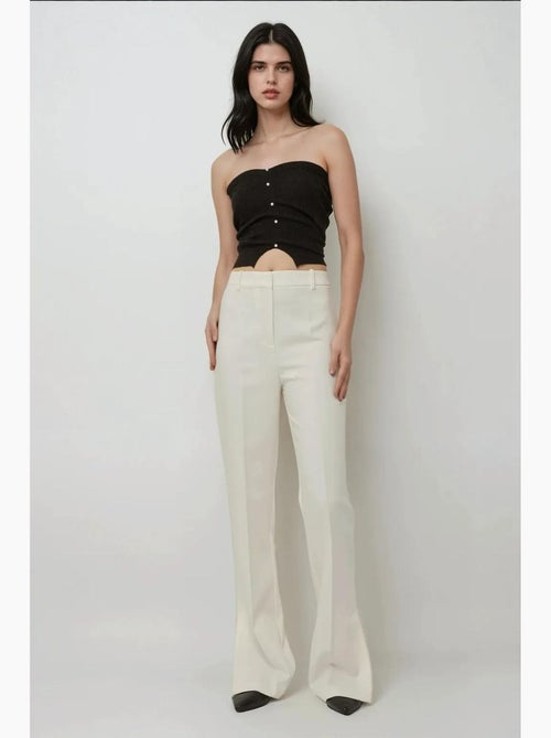 Pantaloni a zampa a vita alta premium hiccup - Kiabi Pantaloni a zampa a vita alta premium hiccup - Kiabi