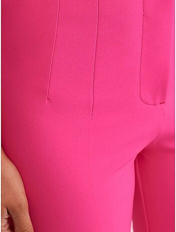 Pantaloni a zampa a vita alta