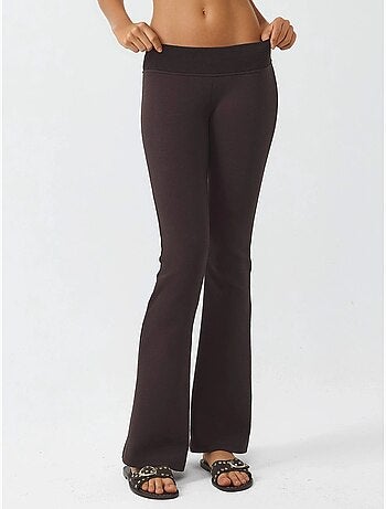 Pantaloni a zampa con vita elasticizzata busem