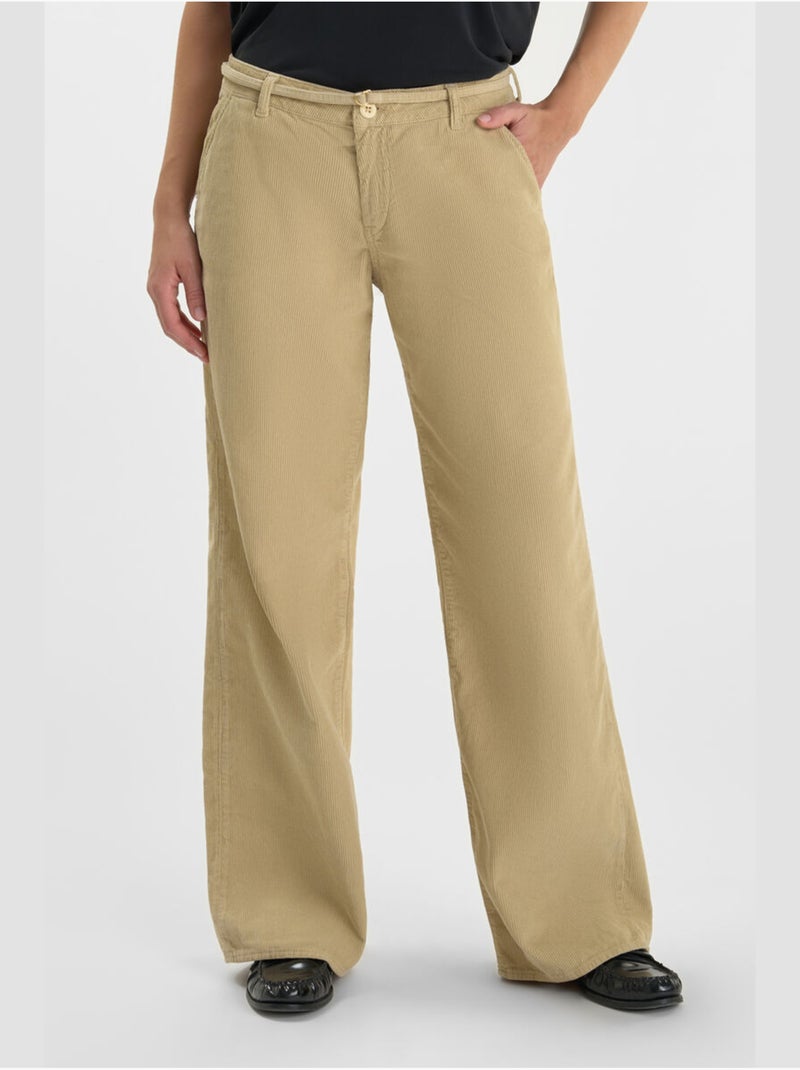 Pantaloni a zampa d'elefante TAHIS Beige - Kiabi