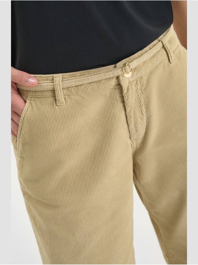 Pantaloni a zampa d'elefante TAHIS Beige - Kiabi