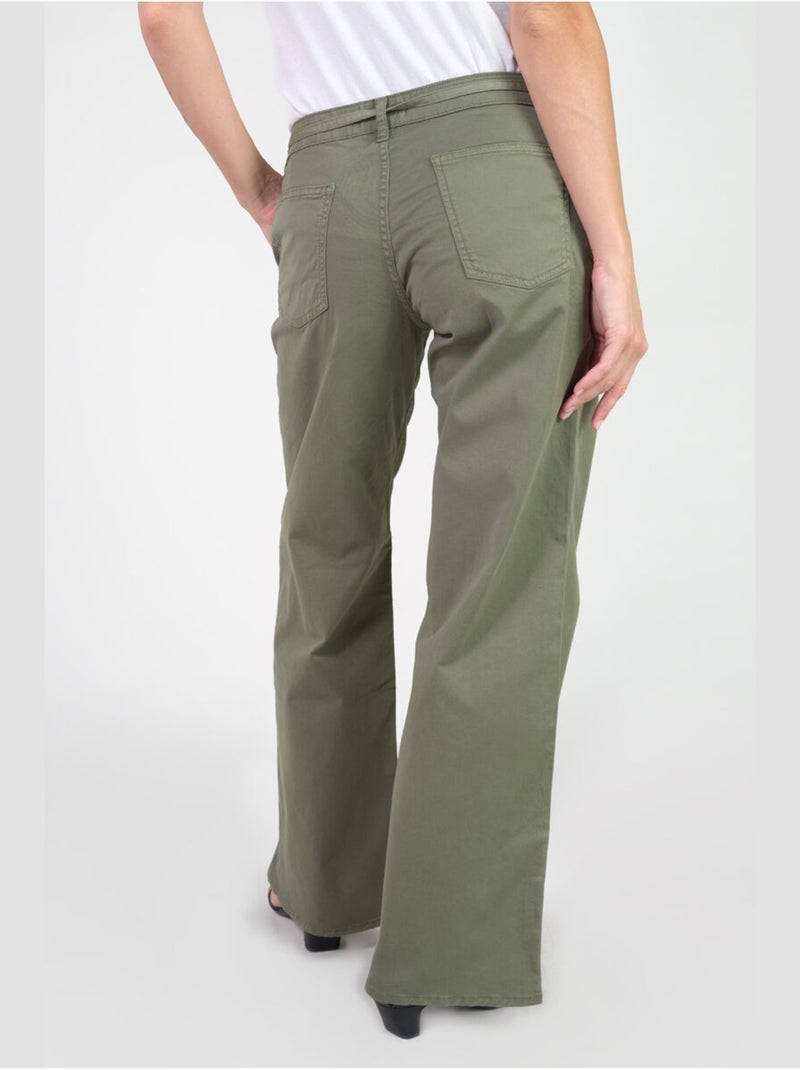 Pantaloni a zampa d'elefante TAHIS Cachi - Kiabi