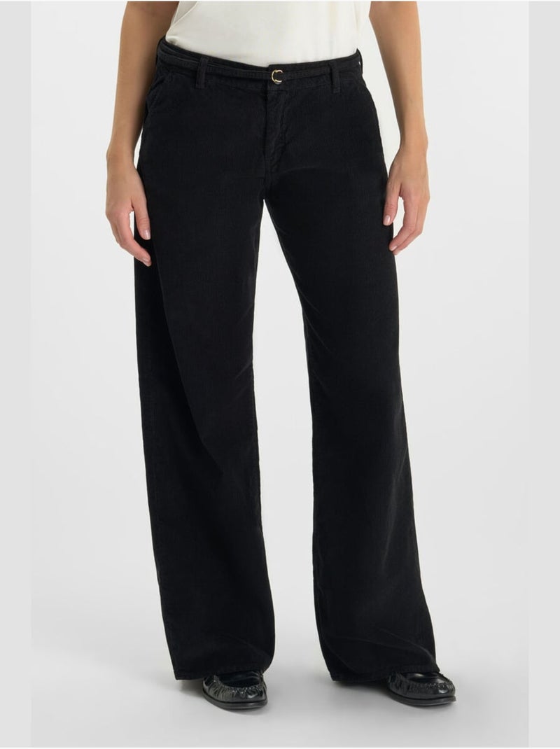 Pantaloni a zampa d'elefante TAHIS Nero - Kiabi