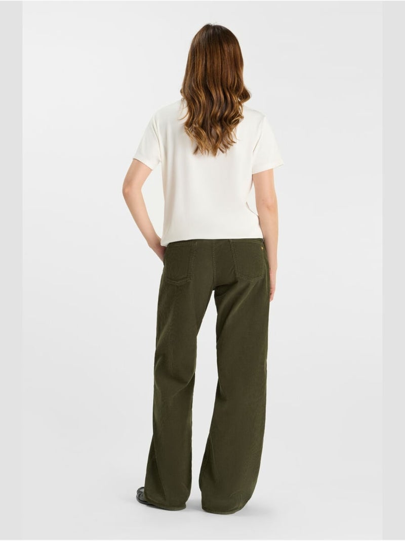 Pantaloni a zampa d'elefante TAHIS Verde - Kiabi