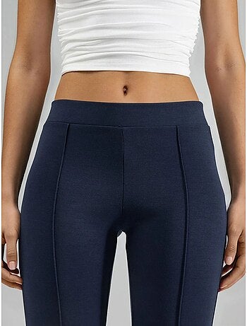 Pantaloni a zampa elasticizzati a coste busem