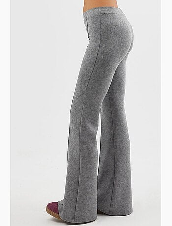 Pantaloni a zampa elasticizzati a coste busem