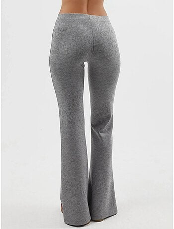 Pantaloni a zampa elasticizzati a coste busem