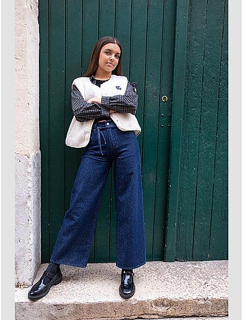 Pantaloni a zampa in denim ALEXGI