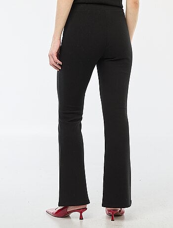 Pantaloni a zampa in felpa leggera