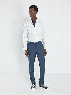 Pantaloni abito in twill taglio aderente - Kiabi