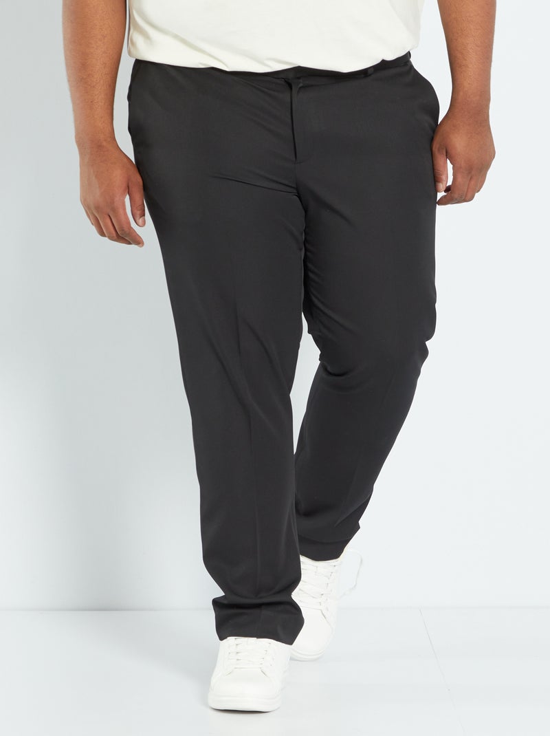 Pantaloni abito Regular tinta unita Nero - Kiabi