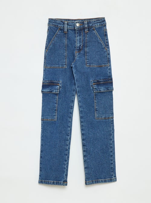 Pantaloni aderenti con tasche con patta - modello + confortevole - Kiabi