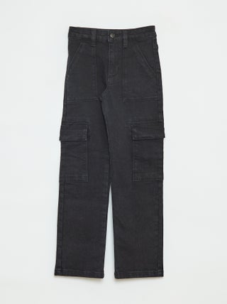 Pantaloni aderenti con tasche con patta - modello + confortevole