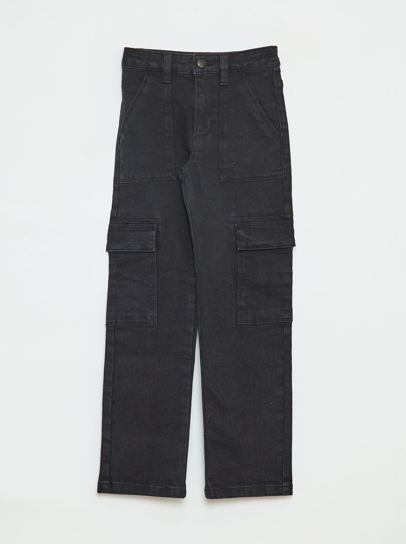 Pantaloni aderenti con tasche con patta - modello + confortevole Grigio - Kiabi