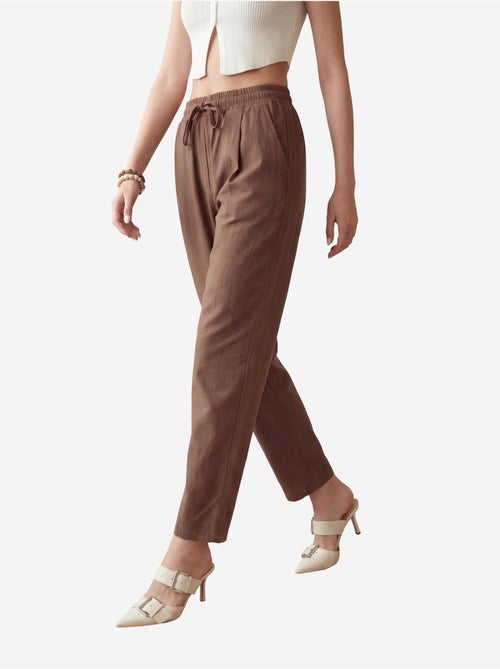 Pantaloni alla caviglia con coulisse in vita e tasca my fashion - Kiabi
