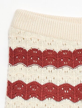 Pantaloni all'uncinetto a zampa d'elefante / svasati