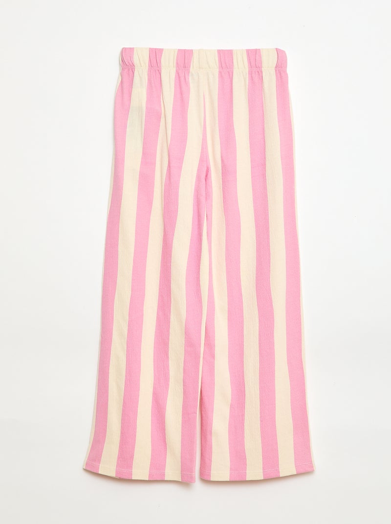 Pantaloni ampi - Grafik Edition Rosa - Kiabi