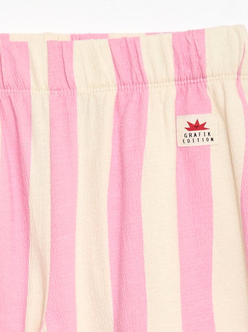 Pantaloni ampi - Grafik Edition Rosa - Kiabi