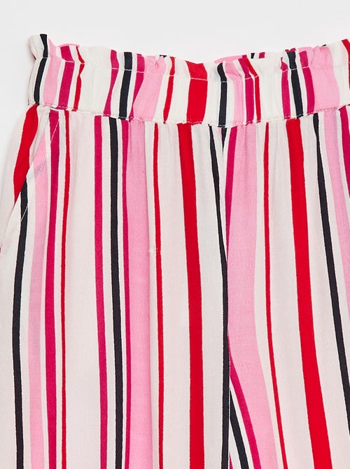 Pantaloni ampi a fantasia con elastico in vita - Kiabi