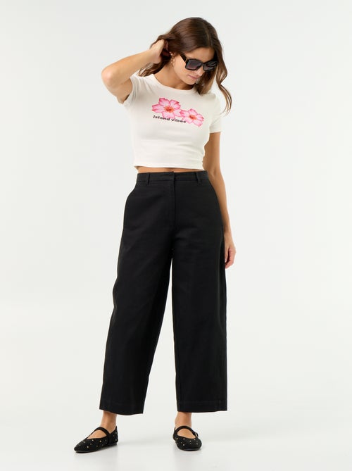 Pantaloni ampi a forma barrel - Kiabi