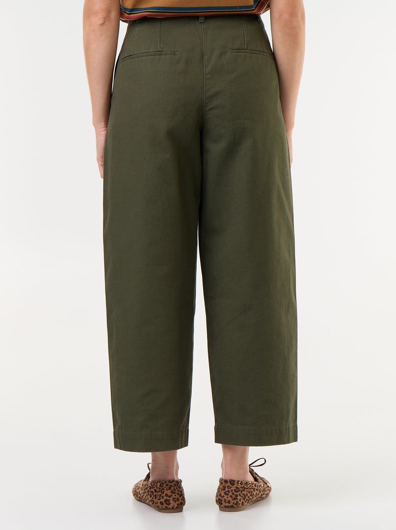 Pantaloni ampi a forma barrel Verde - Kiabi