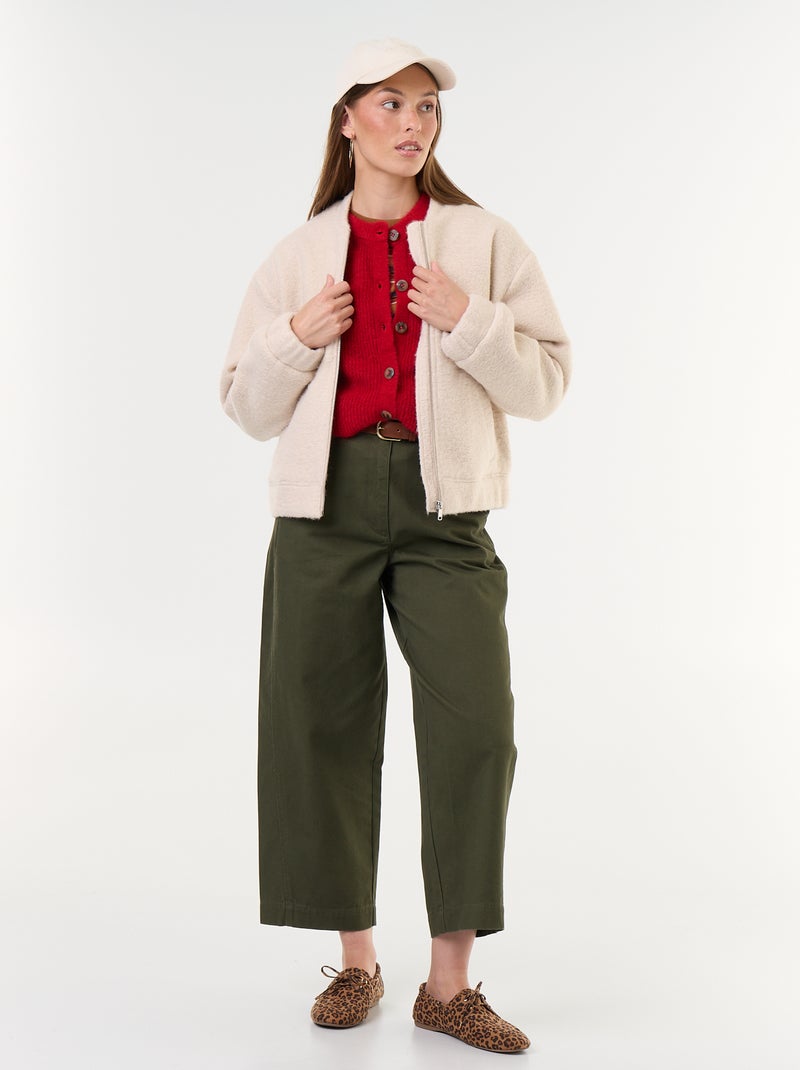 Pantaloni ampi a forma barrel Verde - Kiabi