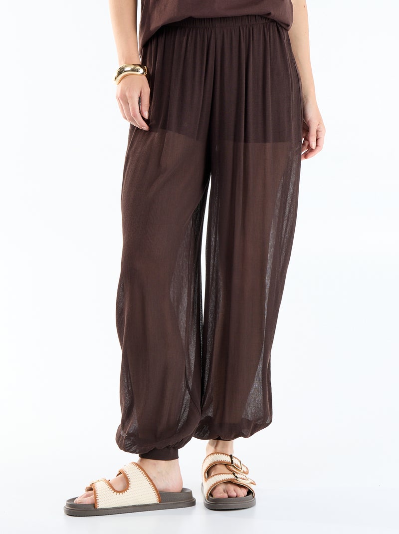 Pantaloni ampi a palloncino Marrone - Kiabi