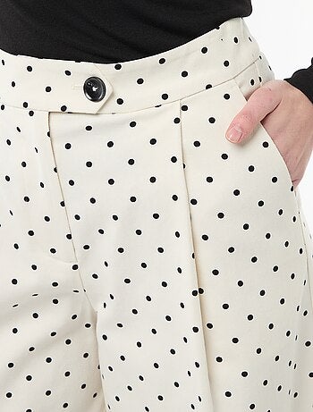 Pantaloni ampi a pois