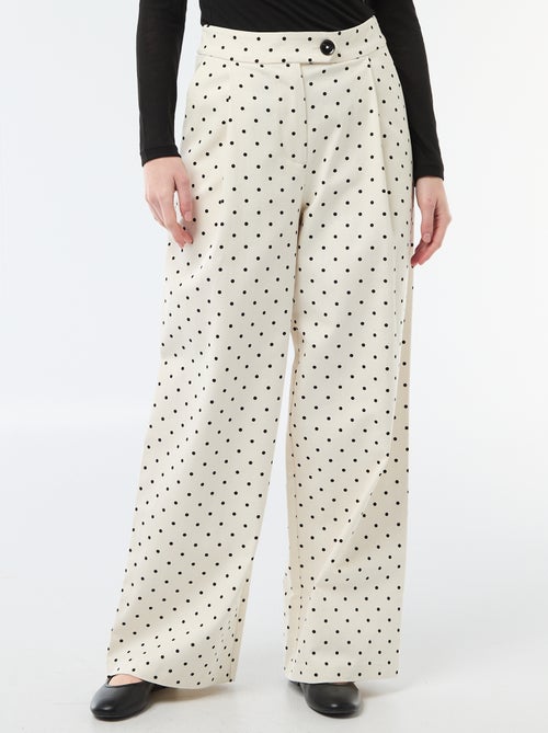 Pantaloni ampi a pois - Kiabi