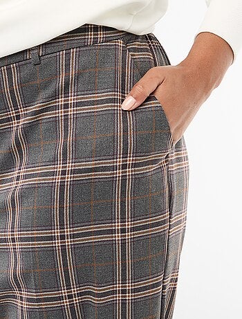 Pantaloni ampi a quadri