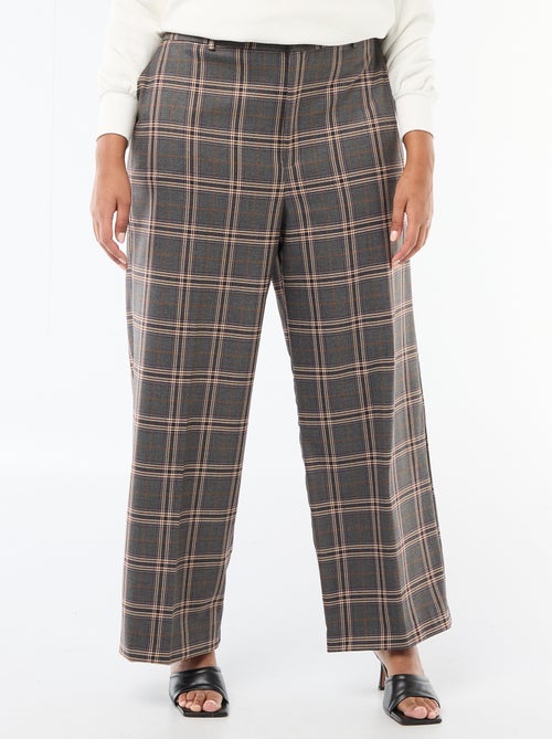 Pantaloni ampi a quadri - Kiabi