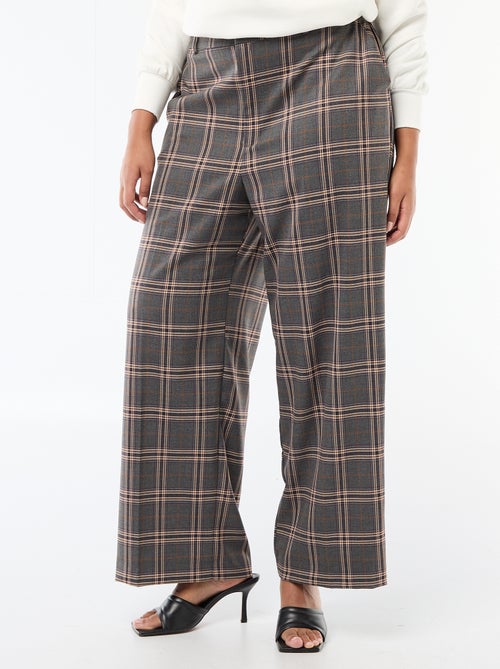 Pantaloni ampi a quadri - Kiabi