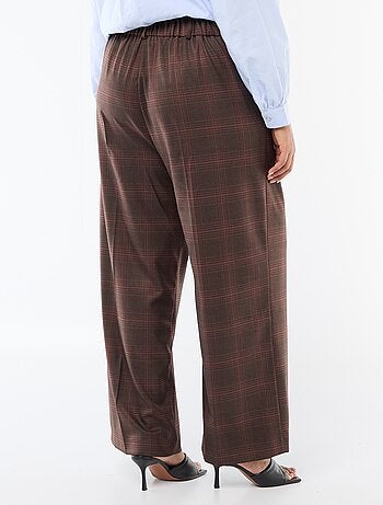 Pantaloni ampi a quadri