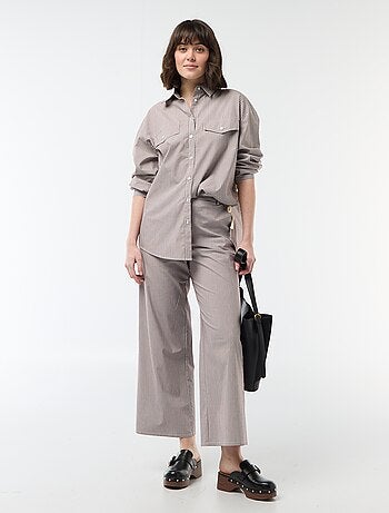 Pantaloni ampi a righe