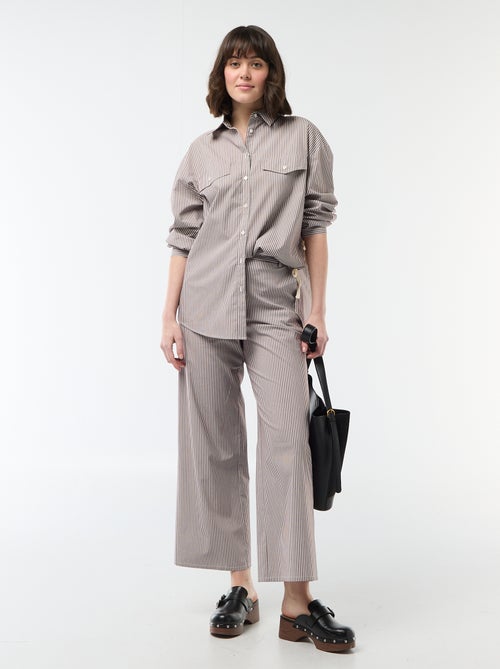 Pantaloni ampi a righe - Kiabi