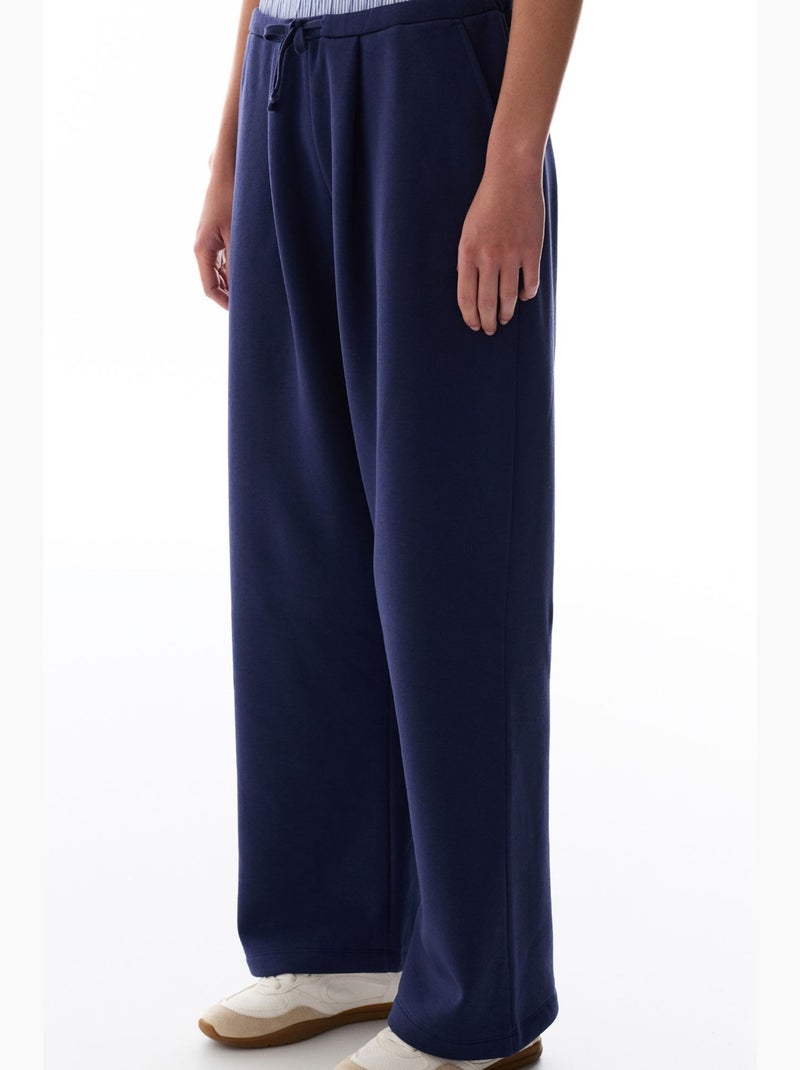 Pantaloni ampi a strati penti Blu marino - Kiabi