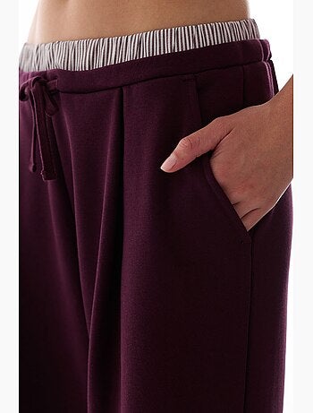 Pantaloni ampi a strati penti