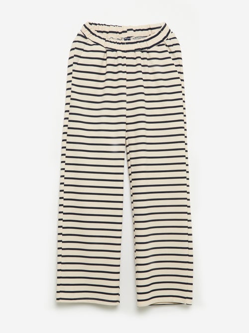 Pantaloni ampi a vita alta - collezione facile da indossare - Kiabi Pantaloni ampi a vita alta - collezione facile da indossare - Kiabi