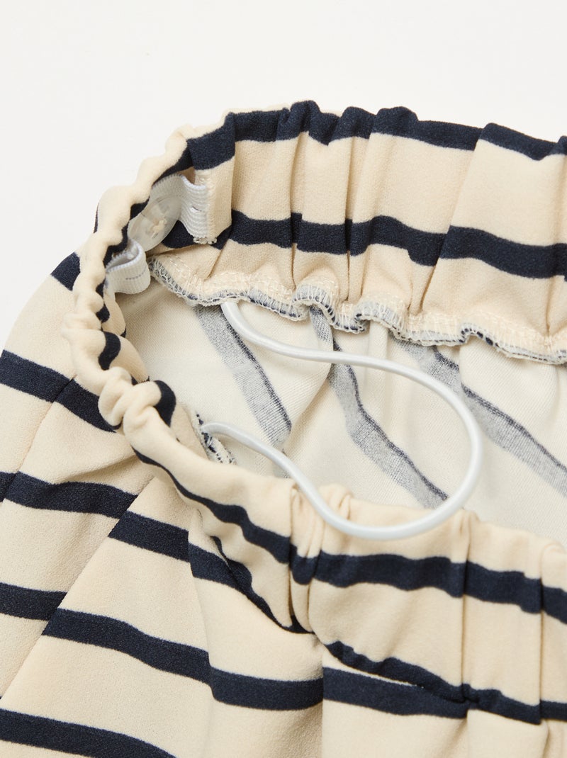 Pantaloni ampi a vita alta - collezione facile da indossare Bianco - Kiabi