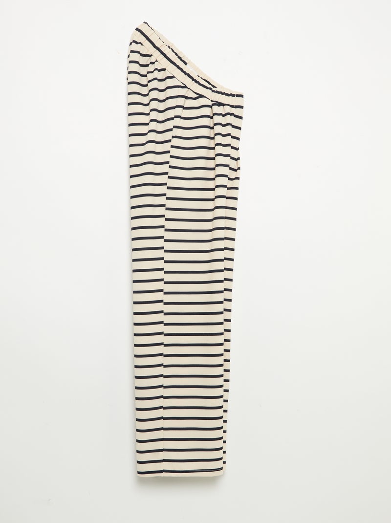 Pantaloni ampi a vita alta - collezione facile da indossare Bianco - Kiabi