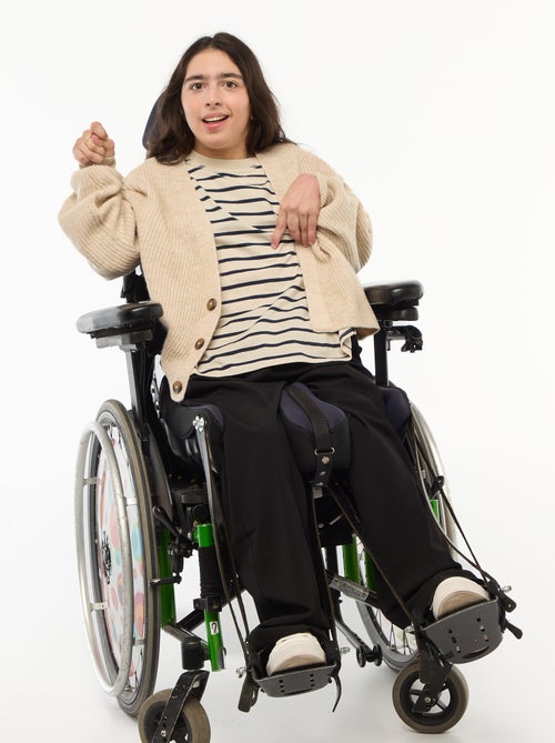 Pantaloni ampi a vita alta - collezione facili da indossare - Kiabi