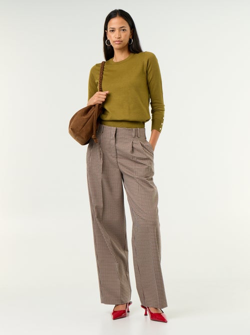 Pantaloni ampi a vita alta - Kiabi Pantaloni ampi a vita alta - Kiabi