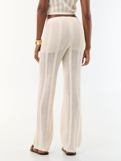 Pantaloni ampi all'uncinetto - Kiabi