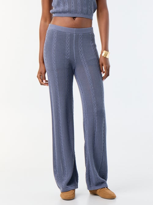 Pantaloni ampi all'uncinetto - Kiabi