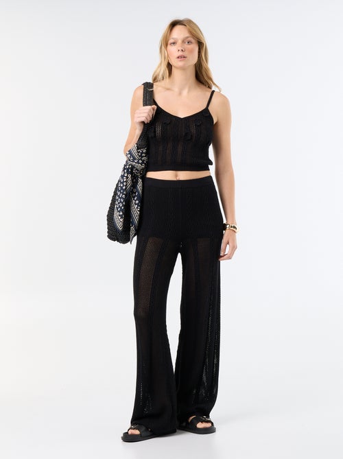 Pantaloni ampi all'uncinetto - Kiabi