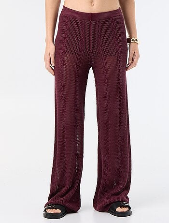 Pantaloni ampi all'uncinetto