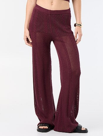 Pantaloni ampi all'uncinetto