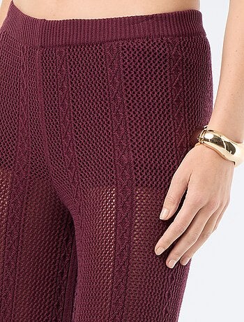 Pantaloni ampi all'uncinetto